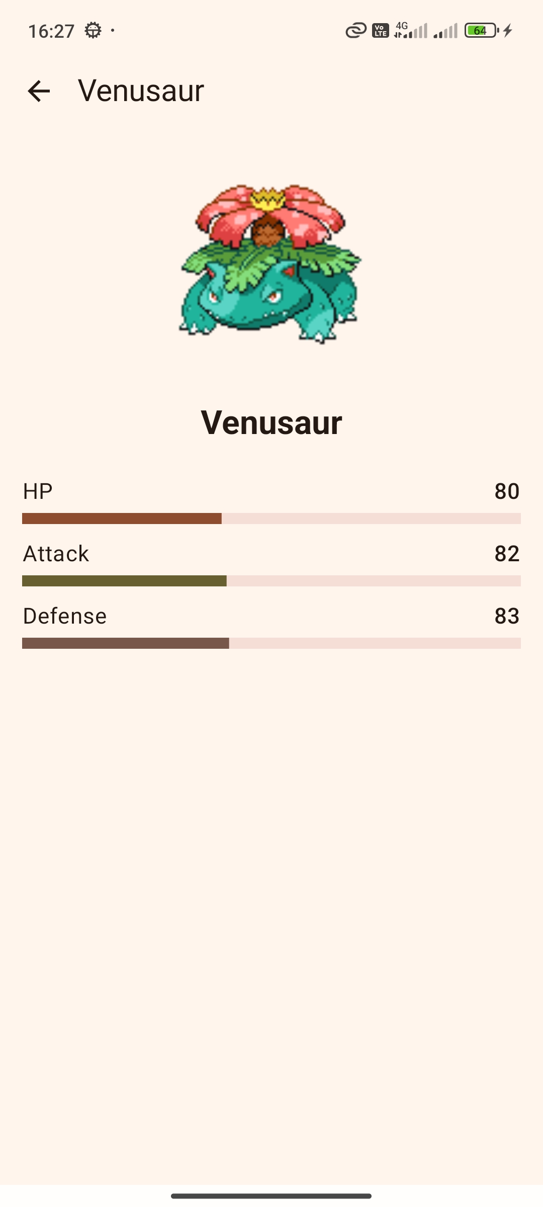 Κάρτα λεπτομερειών με εικόνα και stats